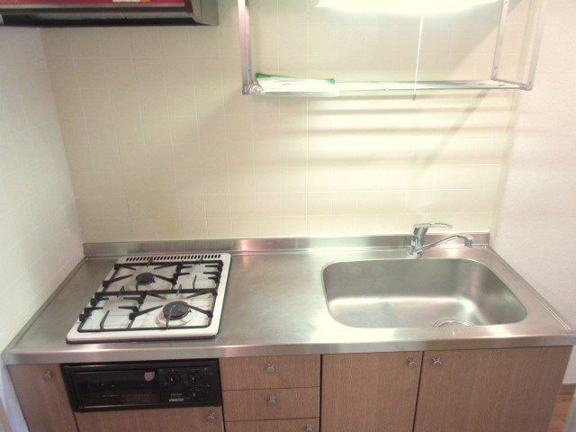 ハイツイラゴのキッチン|お料理の幅も広がるグリル付２口ガスシステムキッチン