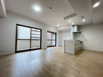 【居間・リビング】 | ロイヤルメドゥ東心斎橋 | LDK17.6帖