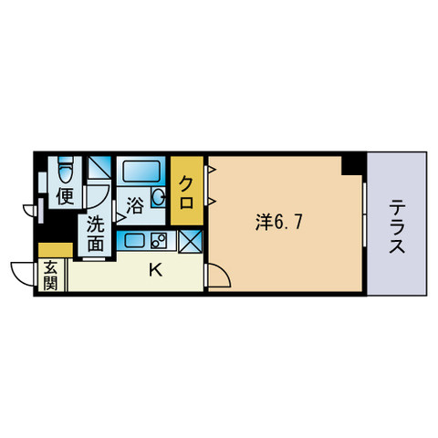 プレジール西南杜の間取り