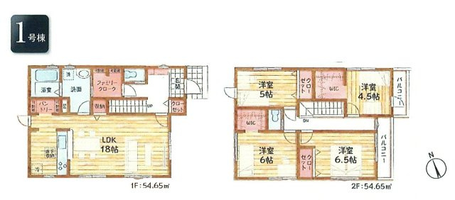 立川市砂川町7丁目　新築戸建全3棟の間取り