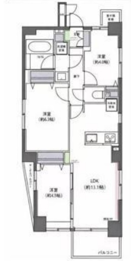 エクラン西蒲田の間取り|間取り