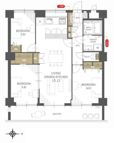 レオ高槻の間取り|間取り図はいかがですか？ご希望を叶える間取りですか？リビングの広さは？水回りの位置は？カウンターキッチン？など色々な情報が集約されています。弊社ではリフォームなどのご相談も承っております。