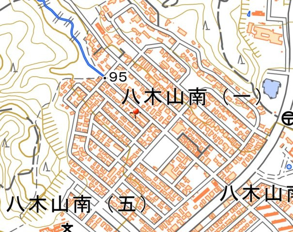 仙台市太白区八木山南3丁目　一棟アパートの地図