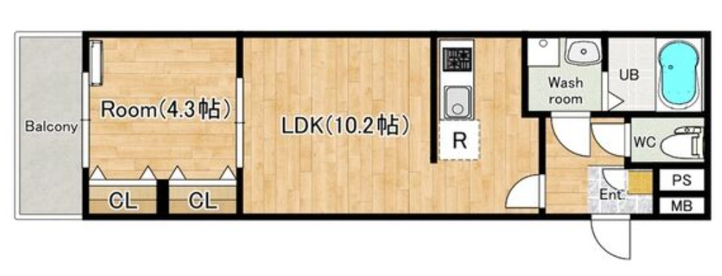 ジーメゾン飾磨恵美酒の間取り