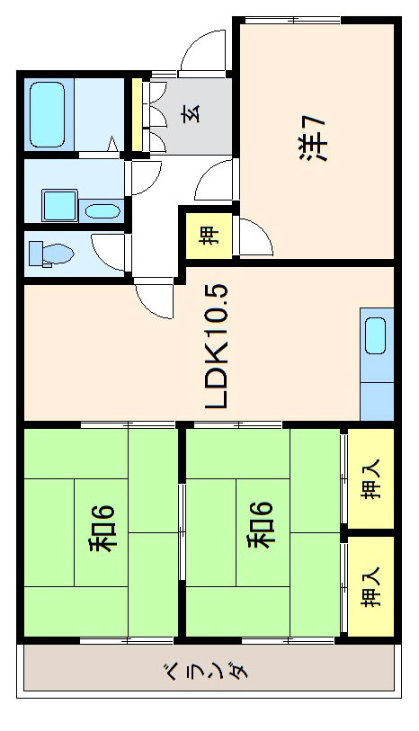 山内シャルム山口603の間取り