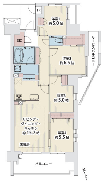 プラウド東陽町ガーデンズの間取り
