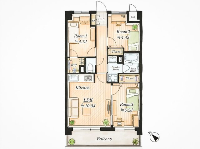 メッツ立石の間取り