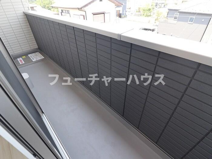 Ｄ‐Ｉｎｖｅｓｔ東原Ａ　Ａのバルコニー