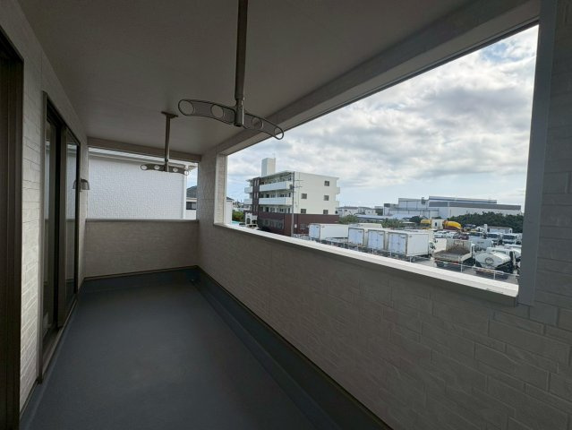 ♥♥うるま市塩屋第1-3号棟（全4棟)のバルコニー|現地撮影2026.2月♪いつでも内覧可能です☆