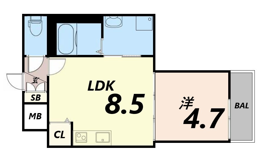 Habitasion京口の間取り