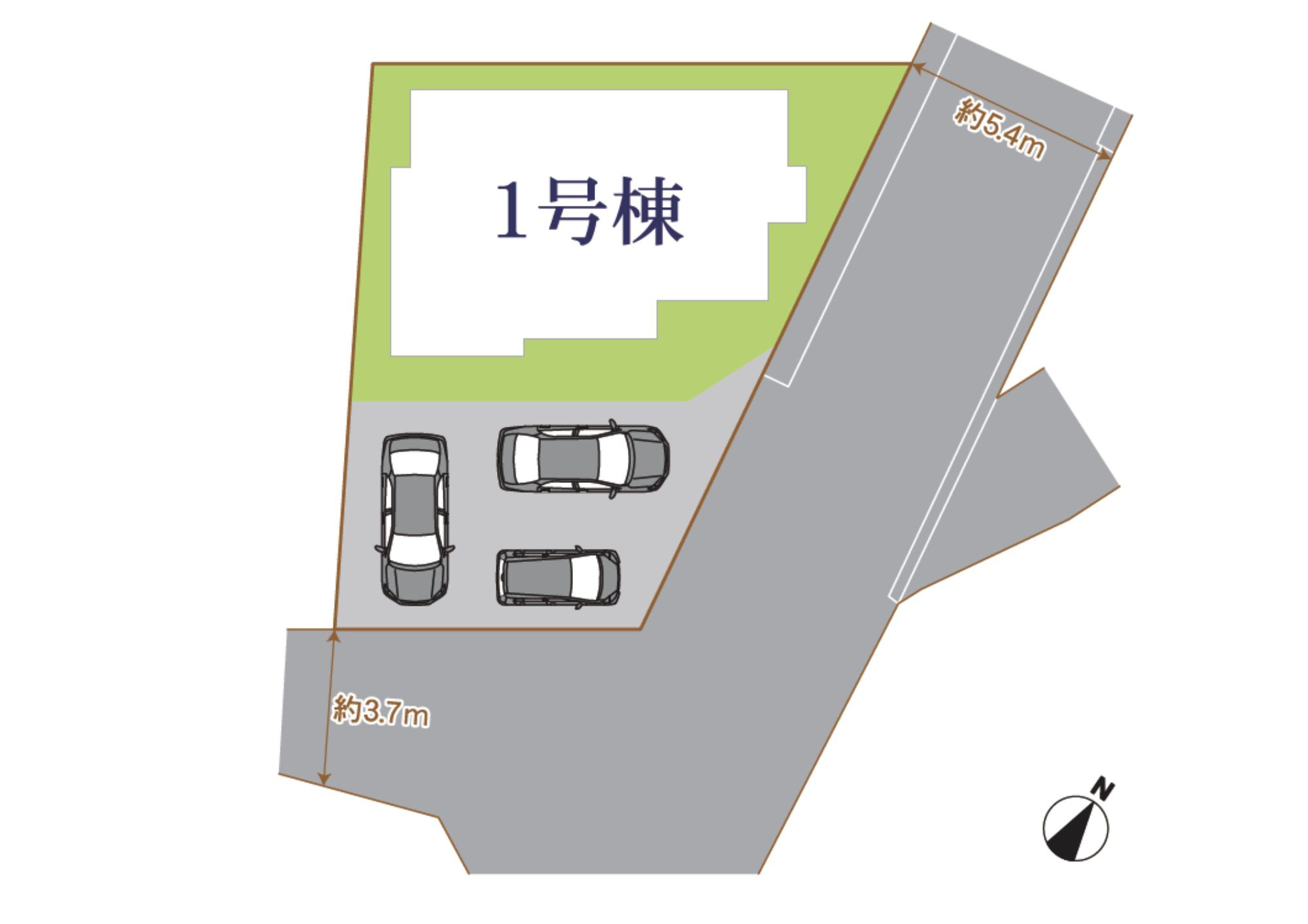 裾野市桃園　新築戸建　全１棟　１号棟の区画図