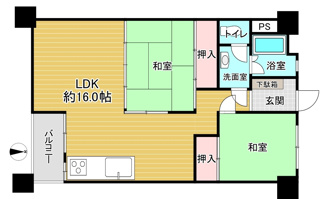 【間取り】 | 愛宕２丁目住宅