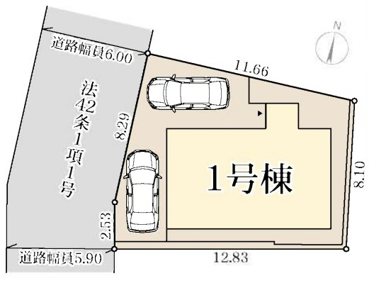 神戸市西区今寺の区画図