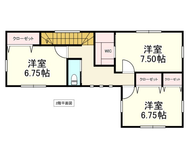 八戸市長苗代内舟渡　B棟の間取り