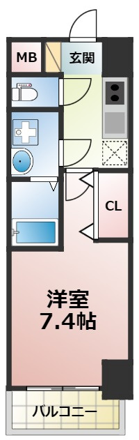 S-RESIDENCE高井田Centralの間取り