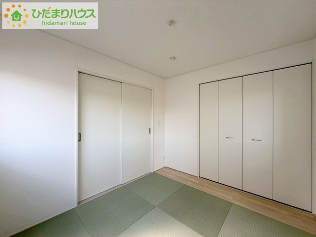 いわき市常磐西郷町第１０　新築戸建　2号棟の和室|赤ちゃんスペースや客間など、多彩な用途で使用できる和室☆