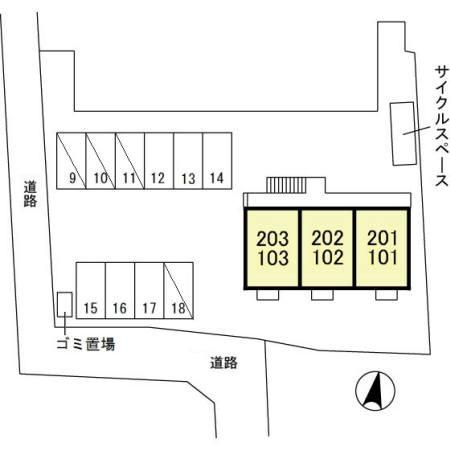 ヴィラ・キャロット　Ⅲの区画図|他社様掲載物件もまとめてご紹介、ご案内可能です(^^)/