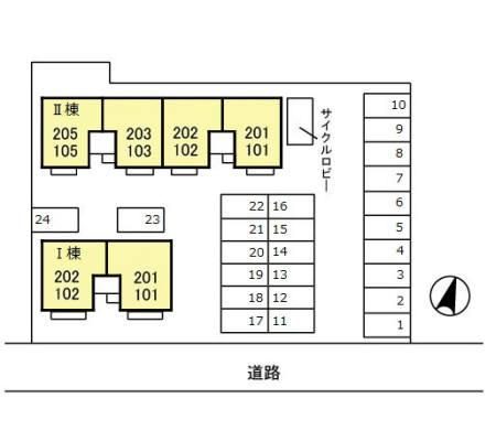 オリーヴ　 Ⅱの区画図|他社様掲載物件もまとめてご紹介、ご案内可能です(^^)/