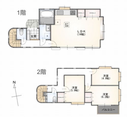 【間取り】 | 【仲介手数料０円】藤沢市高倉　中古一戸建て | 藤沢市高倉　中古一戸建て
