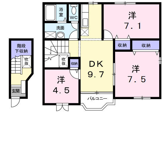 カーサ　ラウレールⅡの間取り