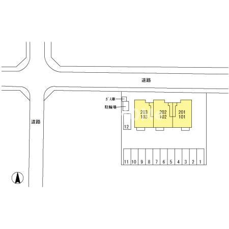 シェソワの区画図|当社、チルホームのHPもご覧ください(^^)/物件情報多数♪