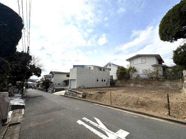 建築条件付　整形地の前面道路含む現地写真|前面道路