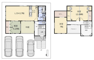 【間取り】 | 宇治市南陵町3丁目　中古戸建て