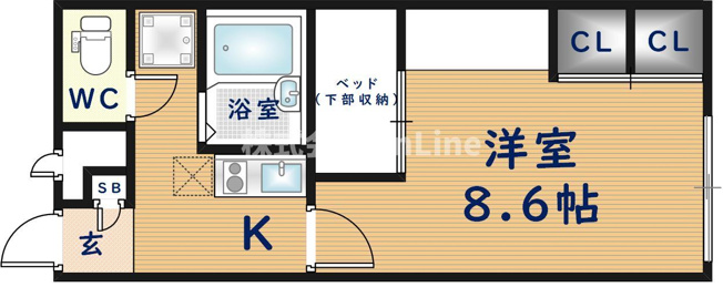 【間取り】 | レオパレスさちA