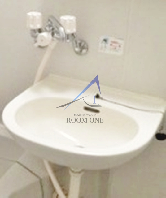 キャップス早稲田の洗面所|洗面台です。