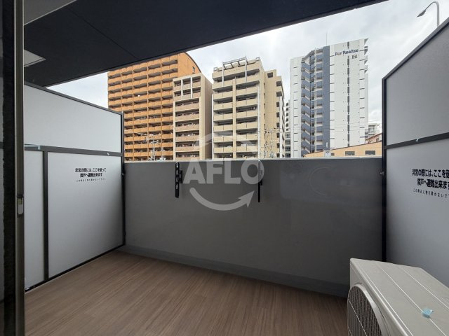 エステムコート難波WEST-SIDEⅨレデントのバルコニー|エステムコート難波WEST-SIDEⅨレデント　バルコニー