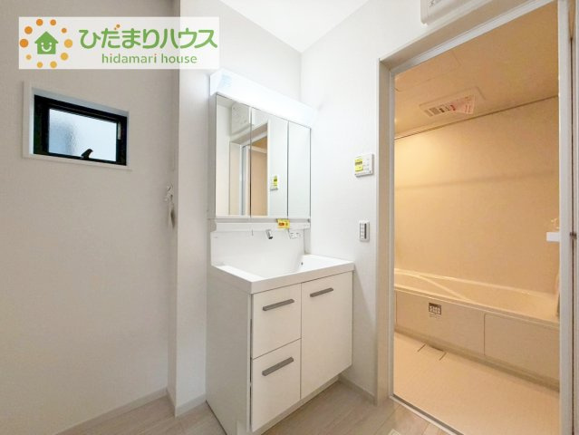 【独立洗面台】 | 土浦市桜町2期　新築戸建　2号棟 | シンプルで使い勝手の良い独立洗面台！