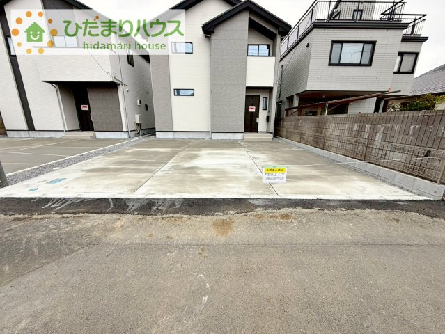 【駐車場】 | 土浦市桜町2期　新築戸建　1号棟 | マイホームなら駐車場代がかかりません！しかも、自宅の駐車場で洗車ができます！今までコイン洗車に行っていた手間も省けて、節約にもつながります(^^♪