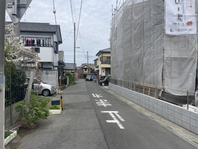 【前面道路含む現地写真】 | 深谷市田所町第3　リーブルガーデン　新築戸建　全2棟　1号棟 | 4/18撮影