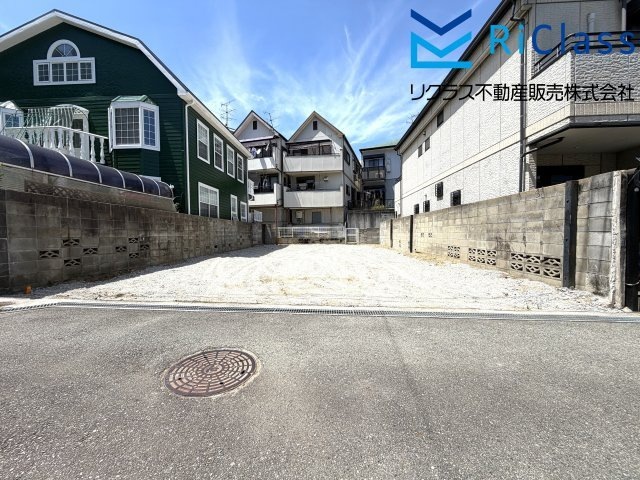 売土地　神戸市長田区上池田4丁目8の外観|南向きの採光のある土地です