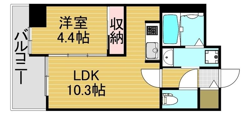 アーバンコート赤坂の間取り