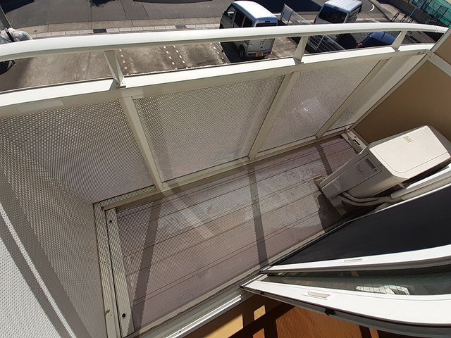 ノーリーズンのバルコニー|外からの目が気にならないバルコニーで洗濯物が干せます