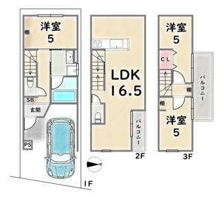 【間取り】 | 右京区嵯峨野芝野町