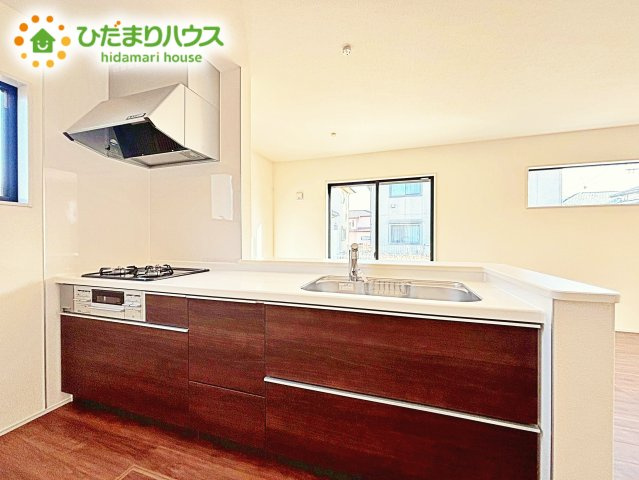 【キッチン】 | 鹿嶋市平井東第1　新築戸建 | ママの毎日のお料理を効率的にしてくれる動線は「１分でも家事の時間を短縮したい」という思いを叶えてくれます♪