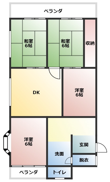 グレイスヒルカジノの間取り|間取り図になります。
