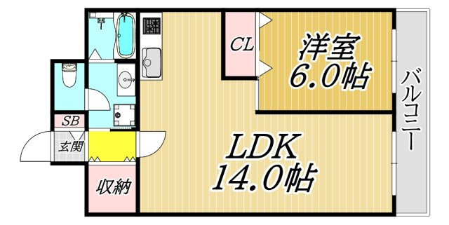 ロールス塚口Ⅲの間取り