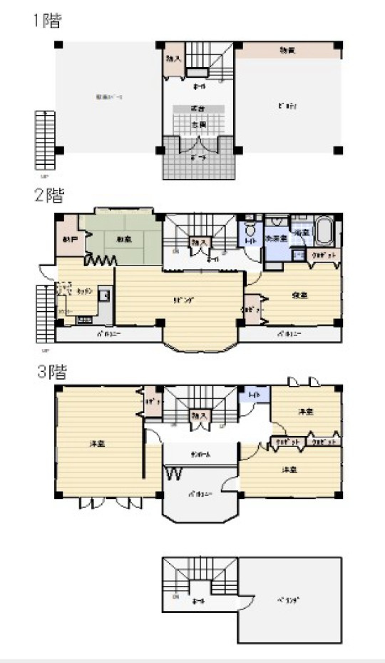 【中古戸建】前橋市若宮町4丁目の間取り|■間取り図｜敷地面積：131.49（約39.77坪）　建物面積：174.46（約52.77坪）