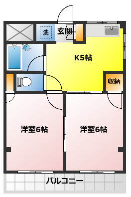 第二ホワイトハイツの間取り