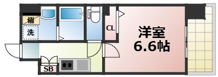 【間取り】 | ワールドアイ大阪城EASTⅡ　仲介手数料無料