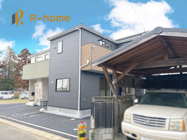 取手市新町第13　新築戸建て　2号棟の外観|2026年3月完成予定！近隣の同仕様完成物件をご見学いただけます♪