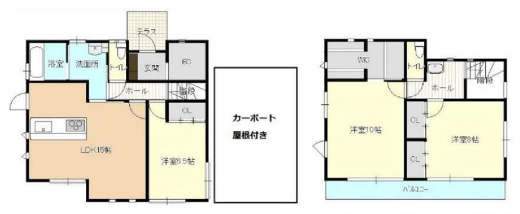 【中古戸建】足利市助戸3丁目の間取り|■間取り図｜敷地面積：215.99㎡（約65.33坪）建物面積：105.16㎡（約31.81坪）
