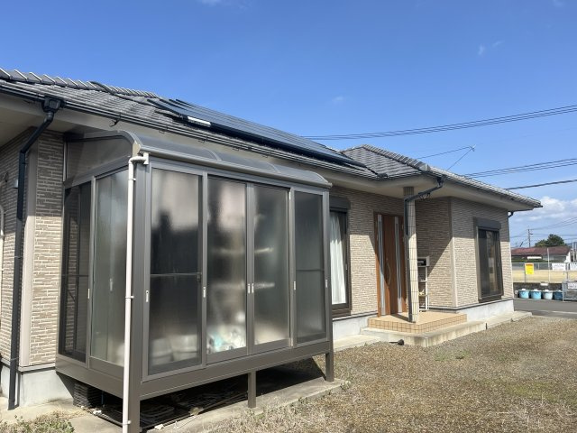 志布志インター近く高台一戸建ての外観|サンルームが付いています