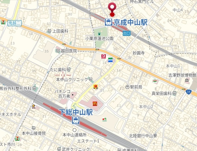 グランコート中山の地図|★案内図★