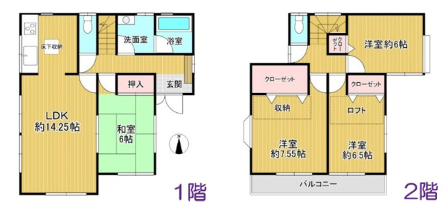 【間取り】 | 船橋市三山２丁目