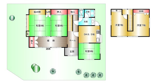 和歌山市西庄　中古戸建の間取り