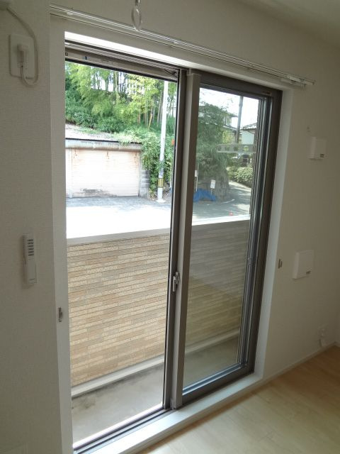 熊本市西区横手４丁目のアパートのバルコニー